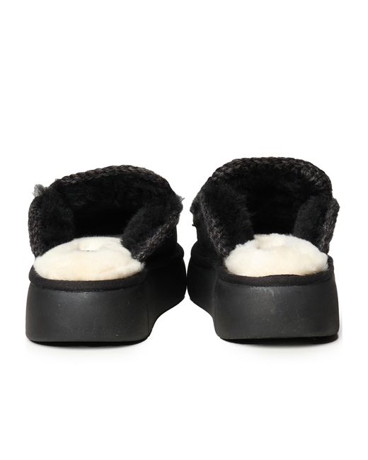 Mou Black Bounce Slip On Clogs