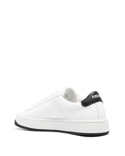 KENZO White Kourt K Logo Sneakers