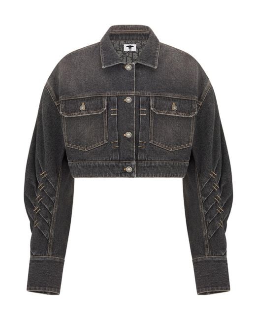 Dior Gray Short Denim Jacket