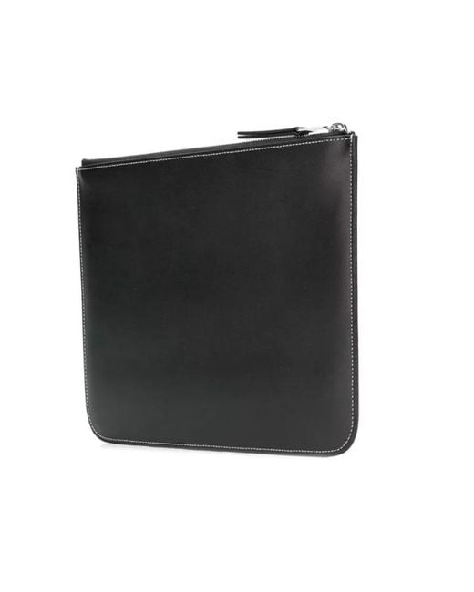 Neil Barrett Black Logo Print Clutch for men