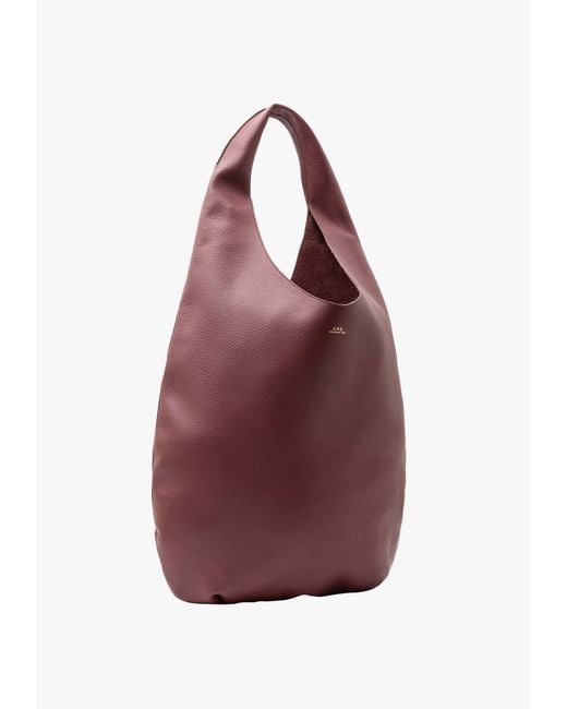 A.P.C. Red Le Neige Hobo Shoulder Bag