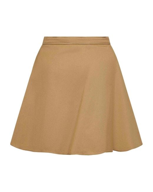 Marni Natural Pleated Detailed Skirt
