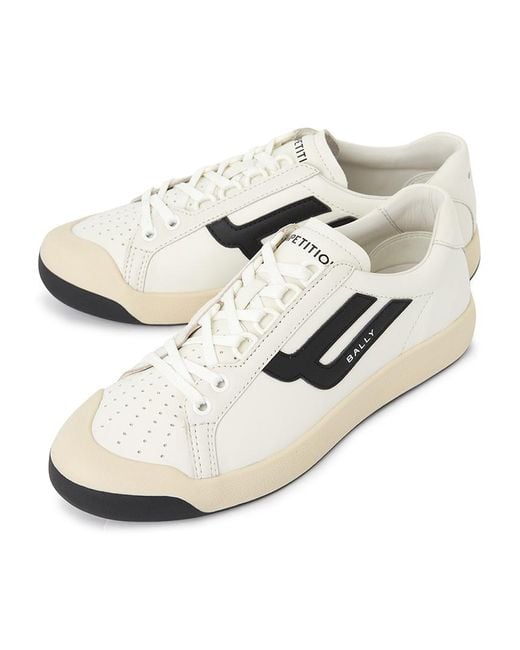 Bally White Round-Toe Sneakers for men