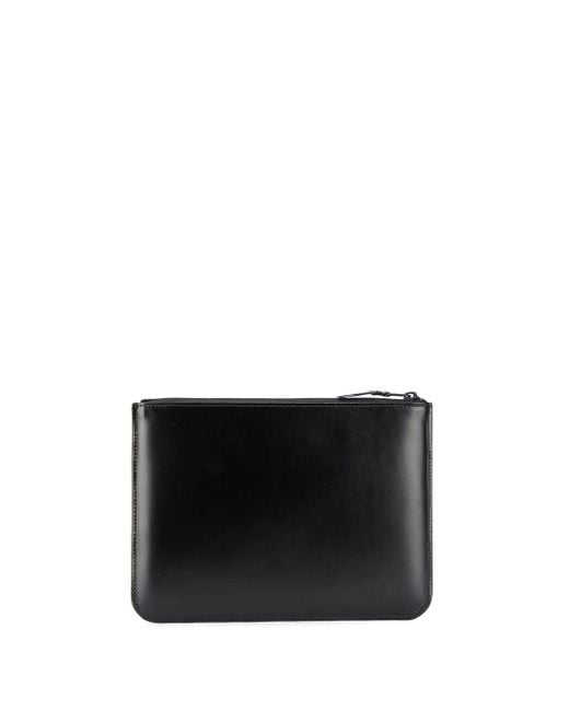 Comme des Garçons Black Comme Des Garçons Wallet Logo Embossed Zipped Wallet for men
