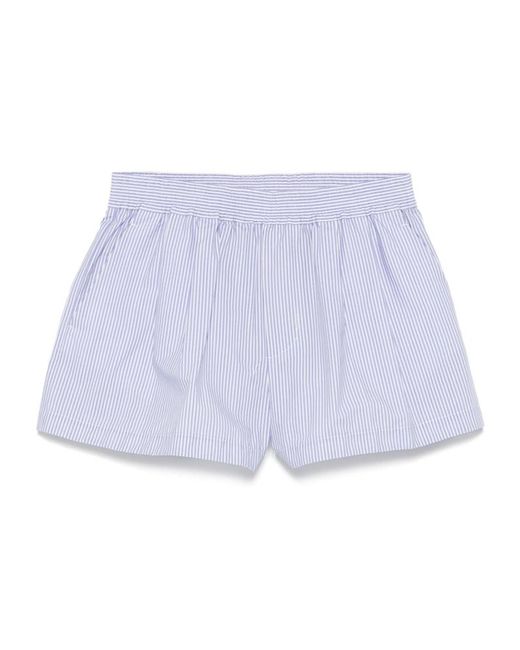 DSquared² Blue Summer Lovers Striped Pyjama Shorts