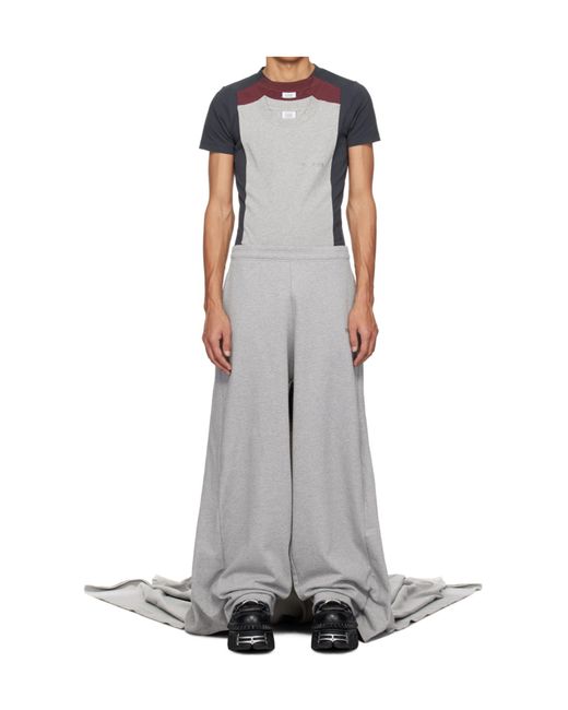 Vetements Gray Runway Train Pants for men