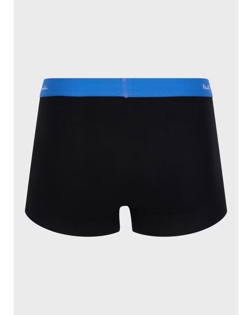 Paul Smith Blue Logo Waistband Boxer Briefs for men