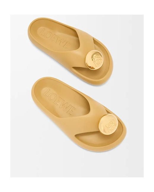 Loewe Metallic Foam Pebble Sandal
