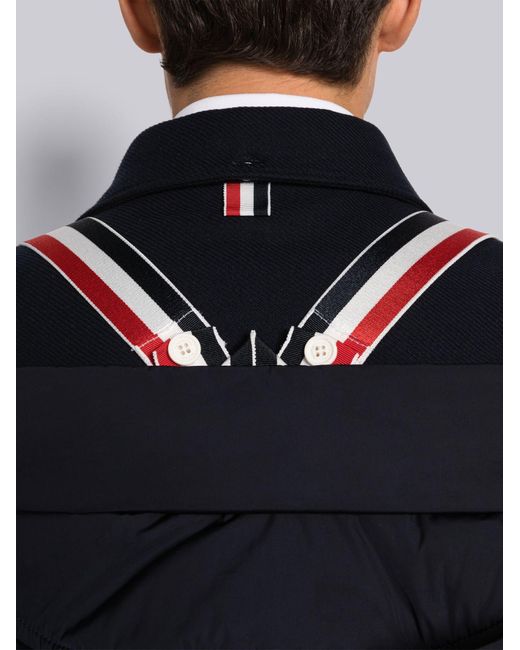 Thom Browne Black 4-Bar Stripe Padded Jacket for men