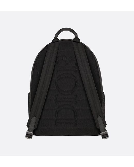 Dior Black Saddle Zip Backpack for men