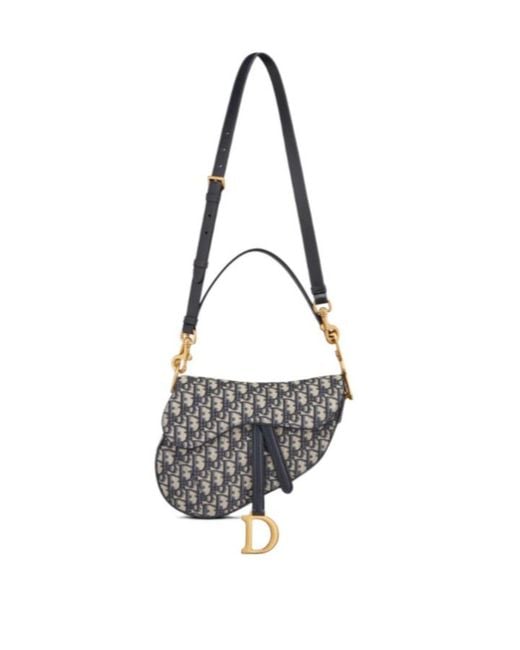 Dior White Saddle Messenger Bag