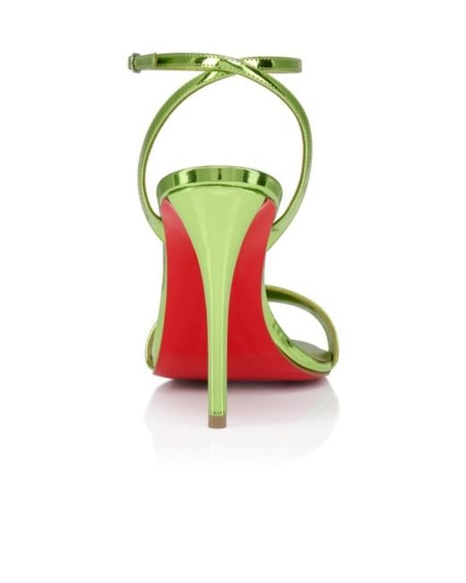Christian Louboutin Green Miss Z Sandal Strappy Sandals