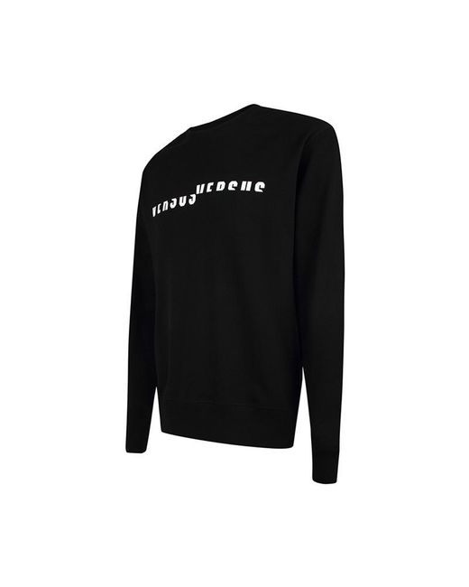 Versus  Black Logo Details Sweater for men