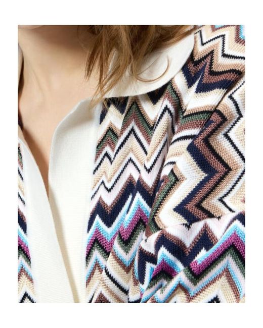 Missoni White Zigzag-Knit Sweater