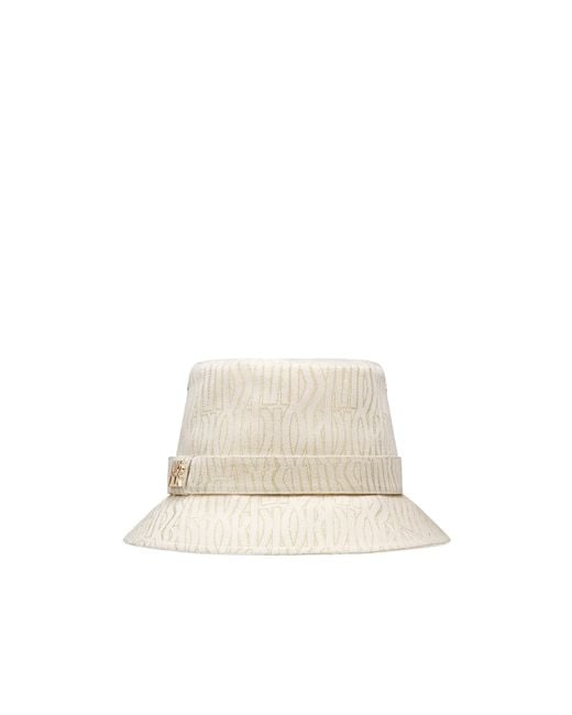 Dior White Or Teddy-D Miss Allover Small-Brim Bucket Hat