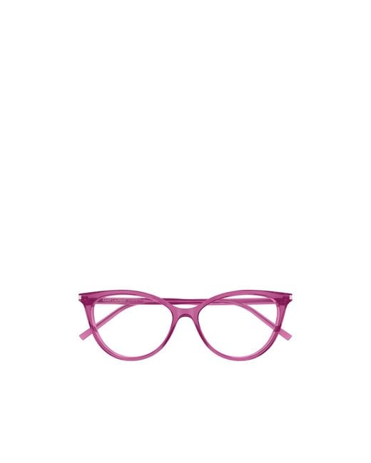 Saint Laurent Pink Eyewear Sl 261 Cat-Eye Glasses