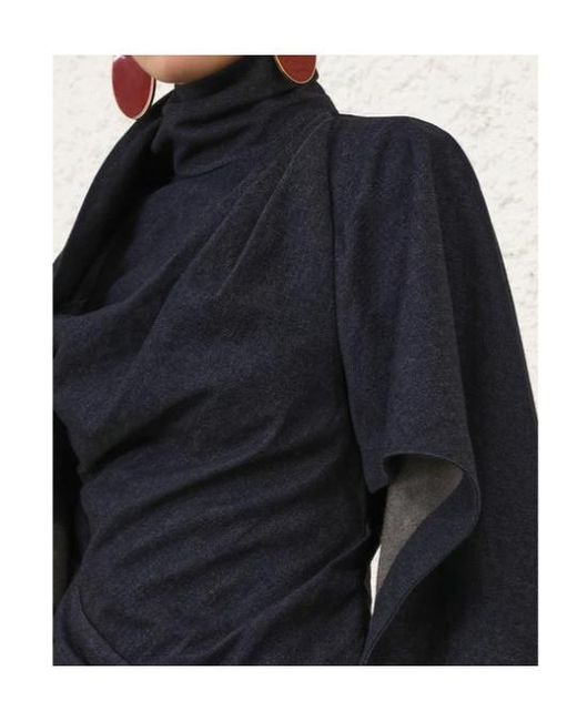 Zimmermann Blue Valiant Draped Denim Mini