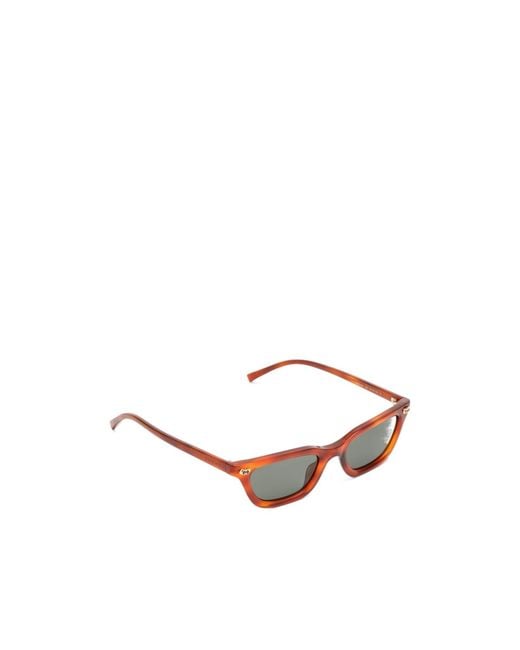 Gucci White Gg Cat-Eye Sunglasses