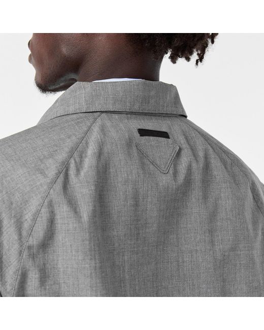 Prada Gray Zip-Up Jacket for men