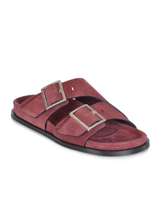 Alohas Brown Alba Open-Toe Slippers for men