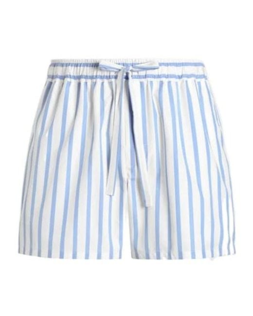 Dolce & Gabbana Blue Striped Drawstring Bermuda Shorts for men