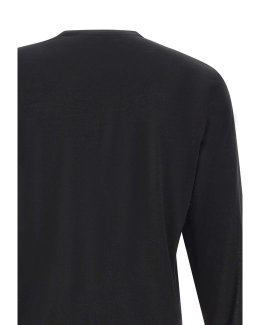 Gran Sasso Blue Athleisure Crew-Neck Knitted Sweater for men