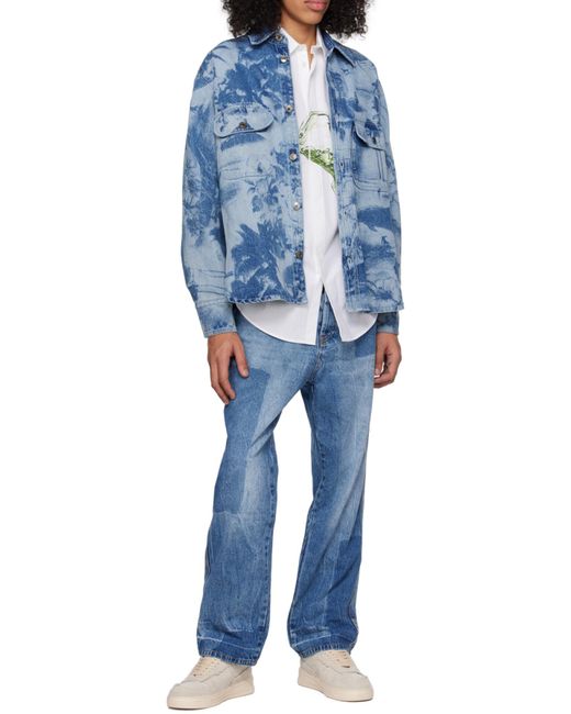 MSGM Natural Logo Printed Low-Top Sneakers for men