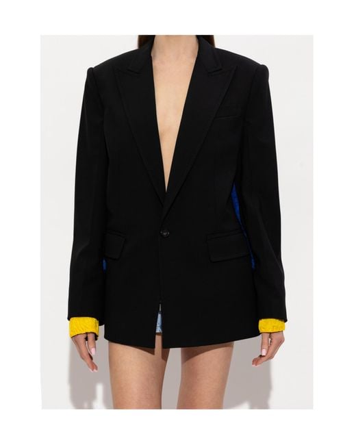 DSquared² Black Contrast Cuff Blazer
