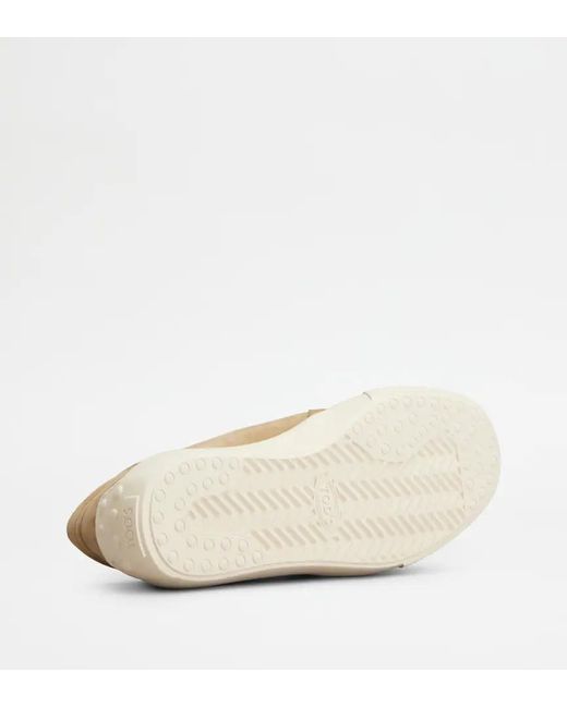 Tod's Natural Slip-On Low-Top Casual Shoes for men