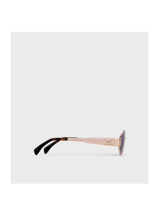 Céline White Triomphe Metal 02 Sunglasses