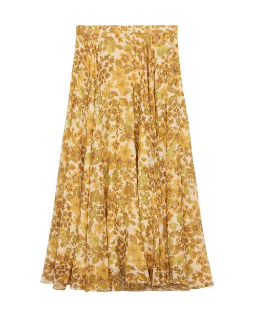 Céline Metallic Midi Skirt