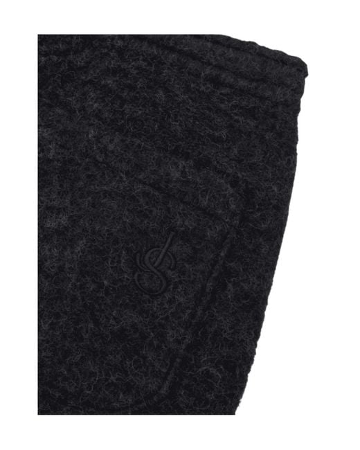 Jil Sander Black Straight-Leg Casual Pants for men