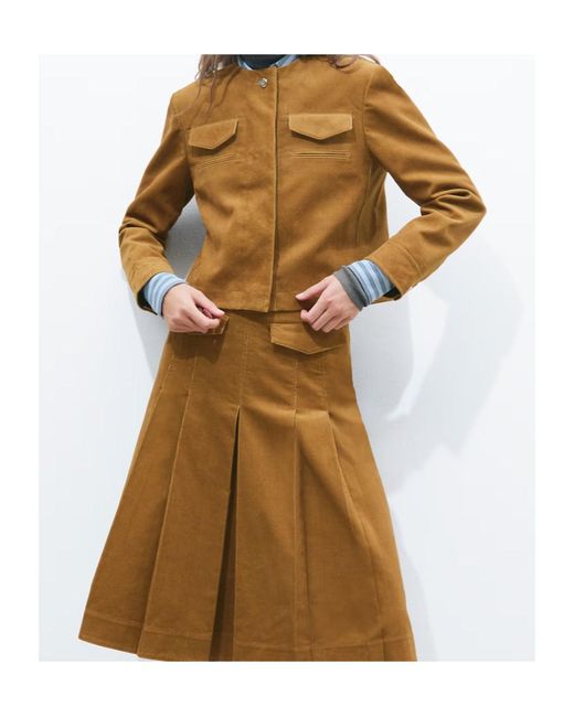 Tory Burch Brown Corduroy Jacket