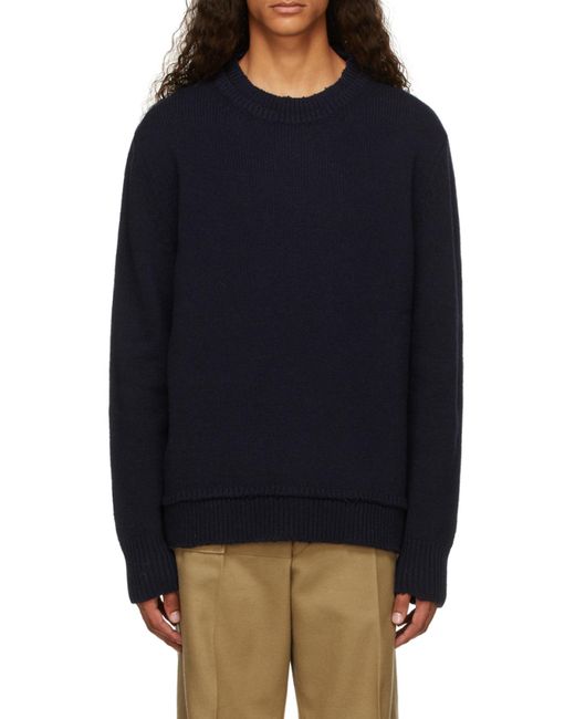 Maison Margiela Blue Décortiqué Sweater for men