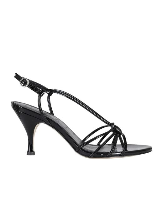 Aeyde Metallic Patent-Leather Sandals