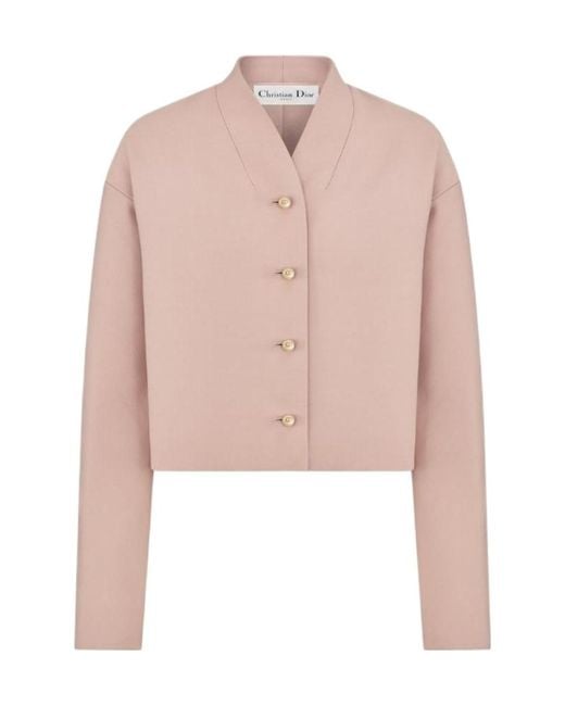 Dior Pink Cropped Jacket