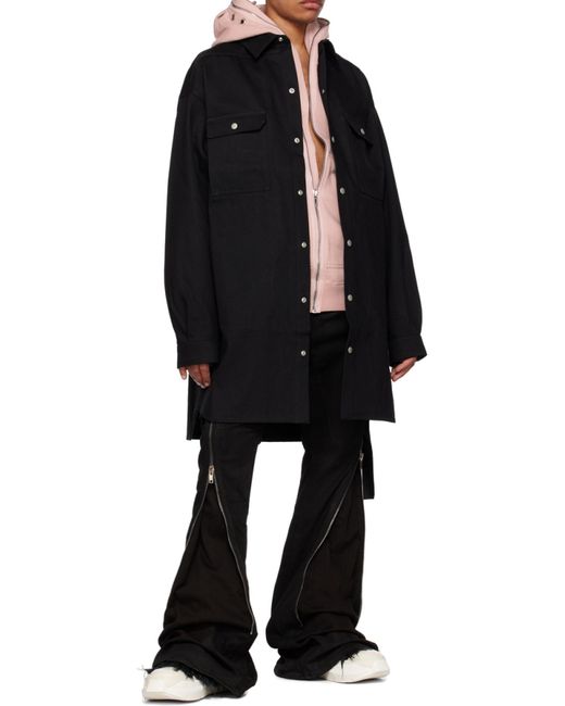 Rick Owens Black Zip-Detail Slim-Fit Jeans for men