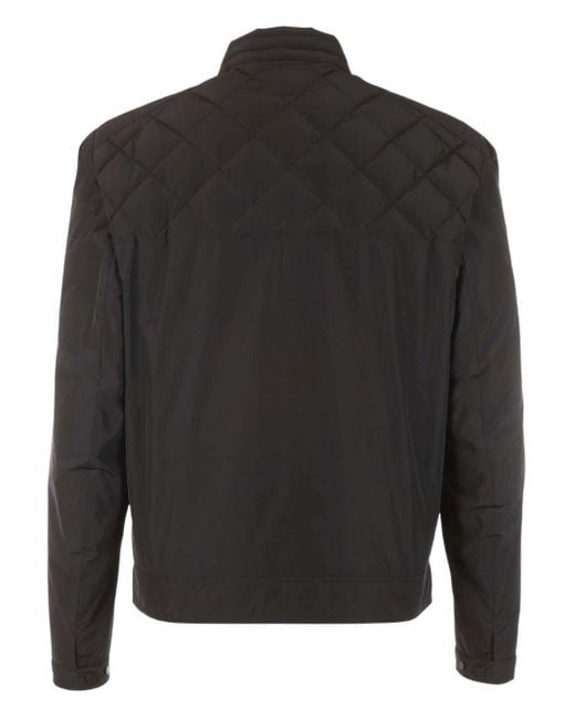 Moncler Black Logo Patch Short Puffer Jacket for men
