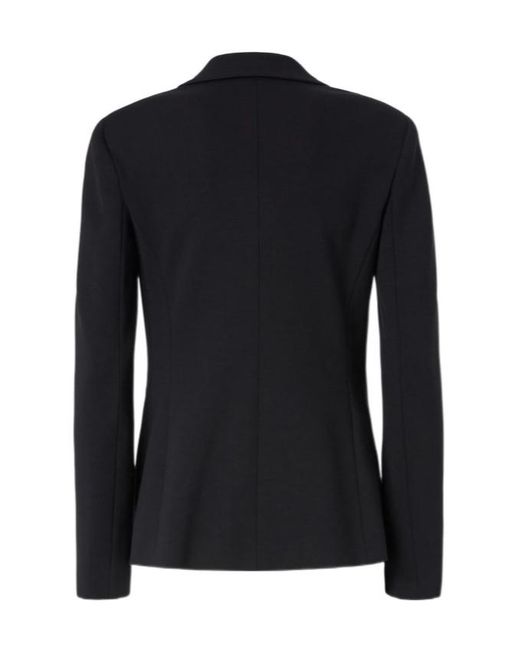 Pinko Black Full Milano-Knit Blazer