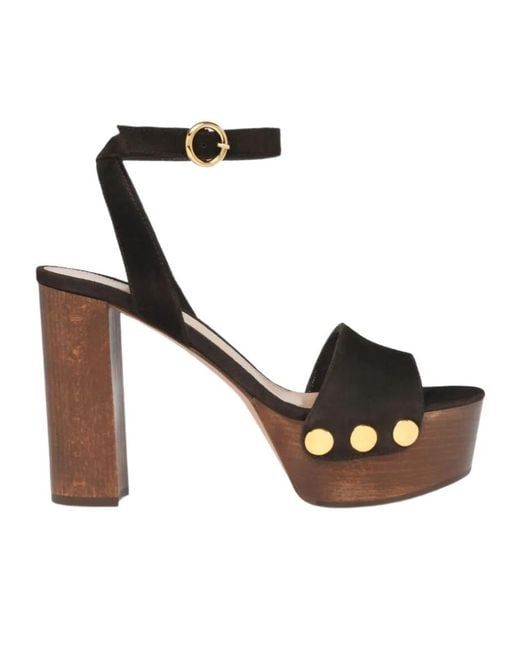 Gianvito Rossi Black Ardèa Platform Heeled Sandals