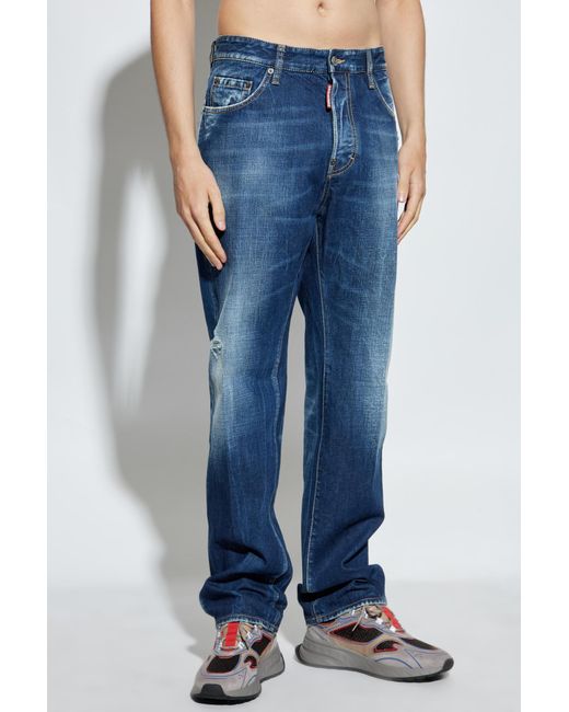 DSquared² Blue 642 Distressed Jeans for men