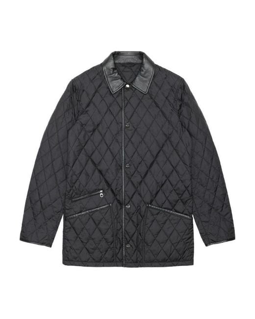 Ferragamo Gray Quilted Casual Jacket for men