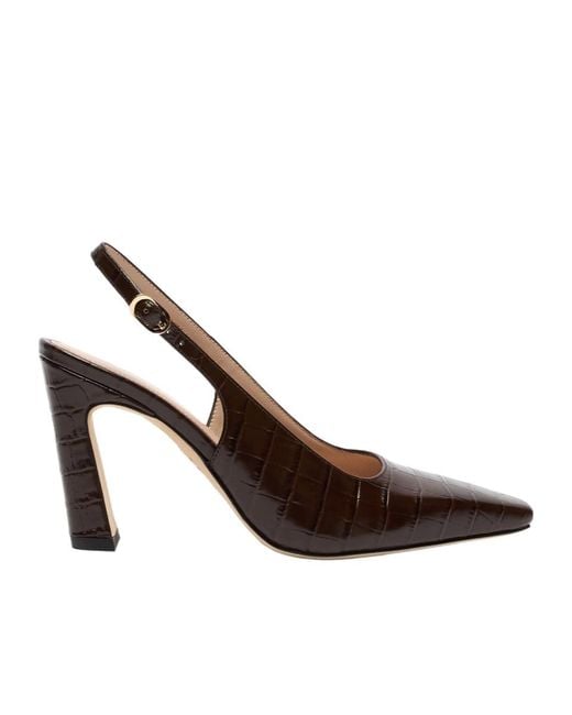Stuart Weitzman Brown Stassi Slingback 85