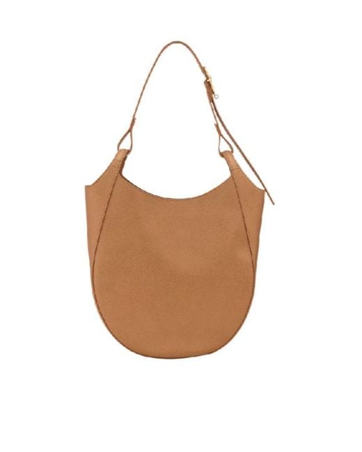 Longchamp Brown Le Foulonne L Hobo Bag