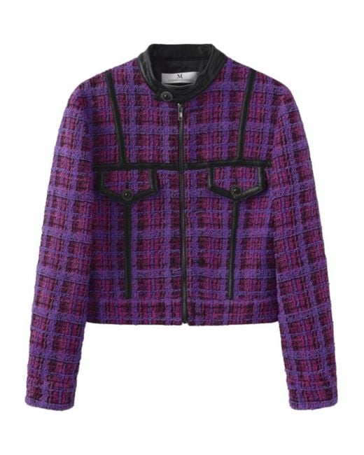 Marissa Chiara Purple Zip-Up Jacket