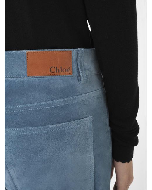 Chloé Blue Horn Casual Pants