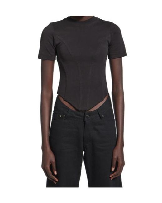 Balenciaga Black Corset Short-Sleeve T-Shirt