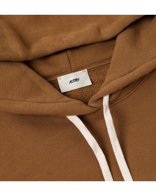 Autry Brown Tonal Logo Hoodie
