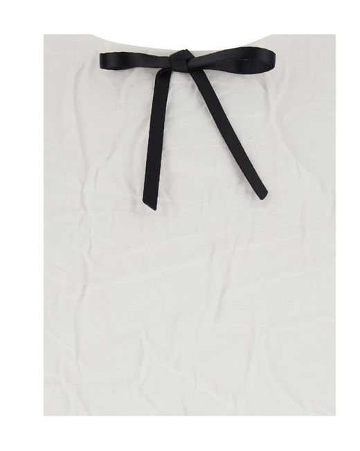 ShuShu/Tong White Sleeveless Mini Dress Viscose