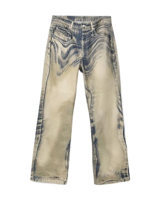 CAMPERLAB Gray Distorted Print Jeans for men